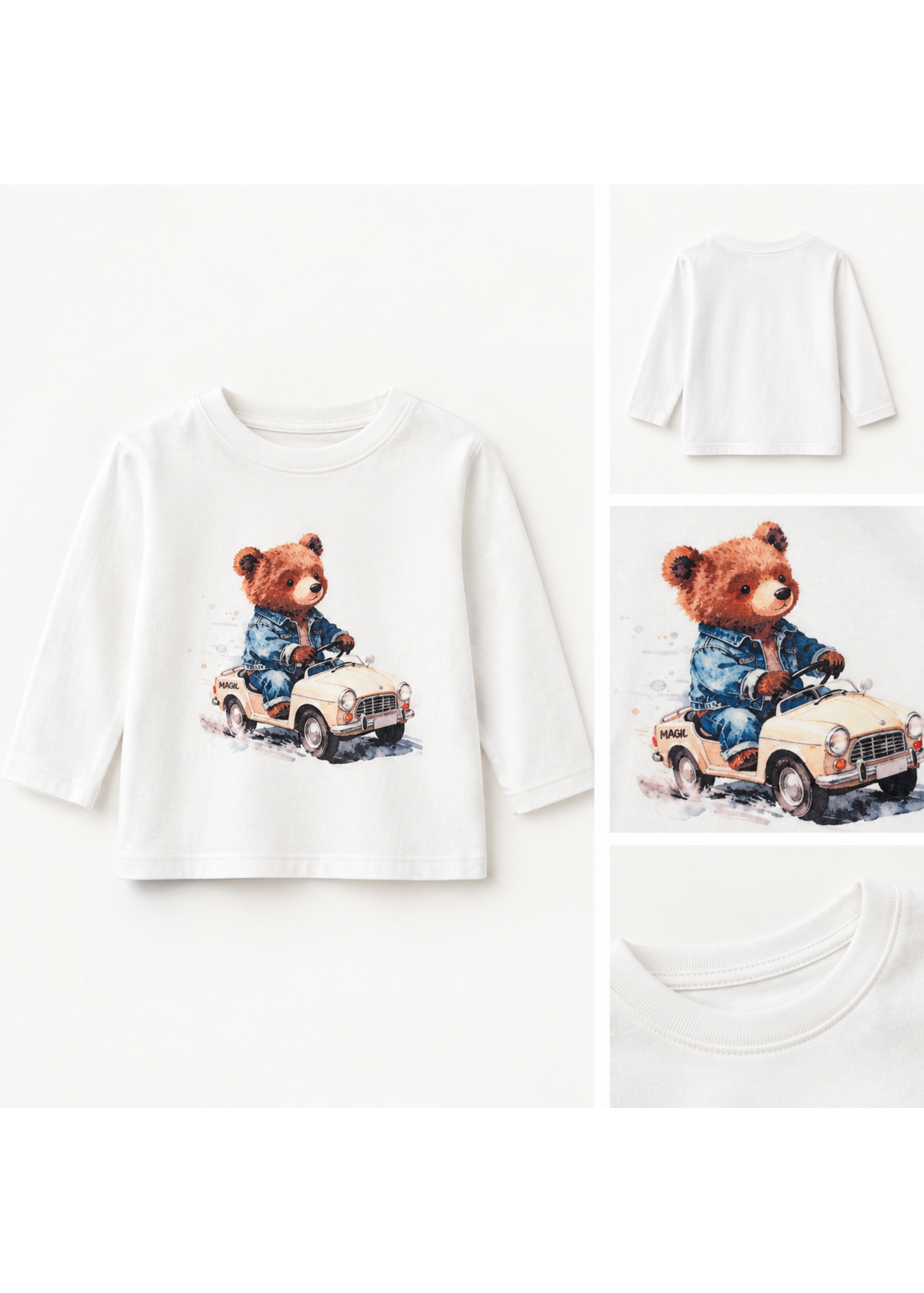 Magil T-shirt met beer MN16042