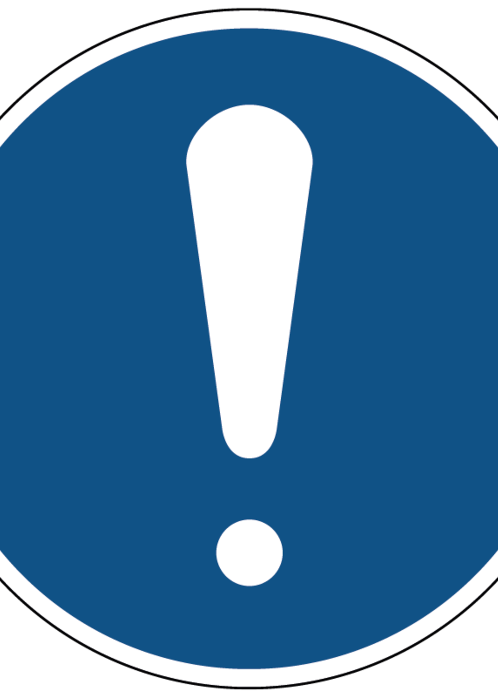 Huismerk Algemeen gebod gebodspictogram