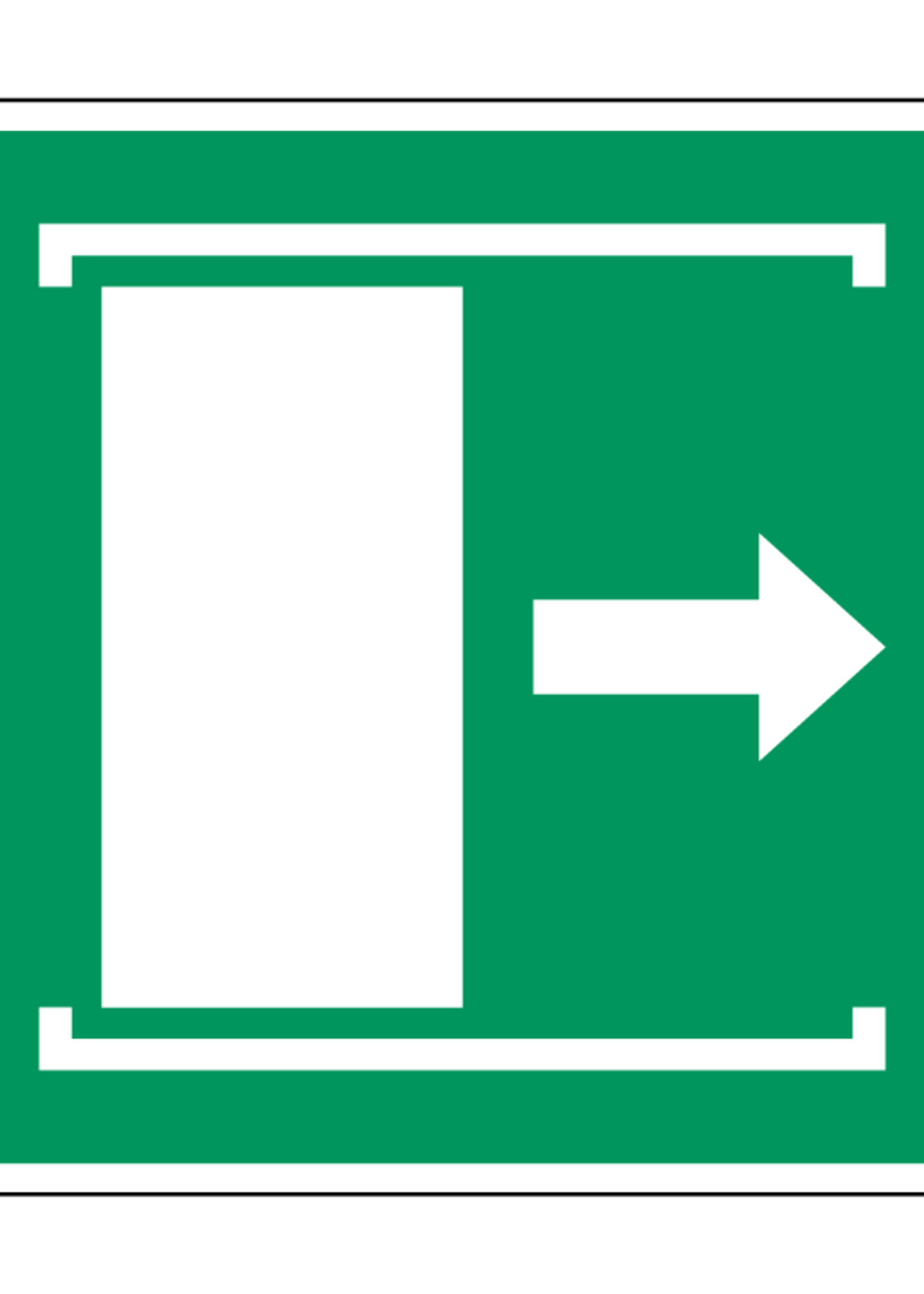 Huismerk Deur naar rechts schuiven om te openen pictogram