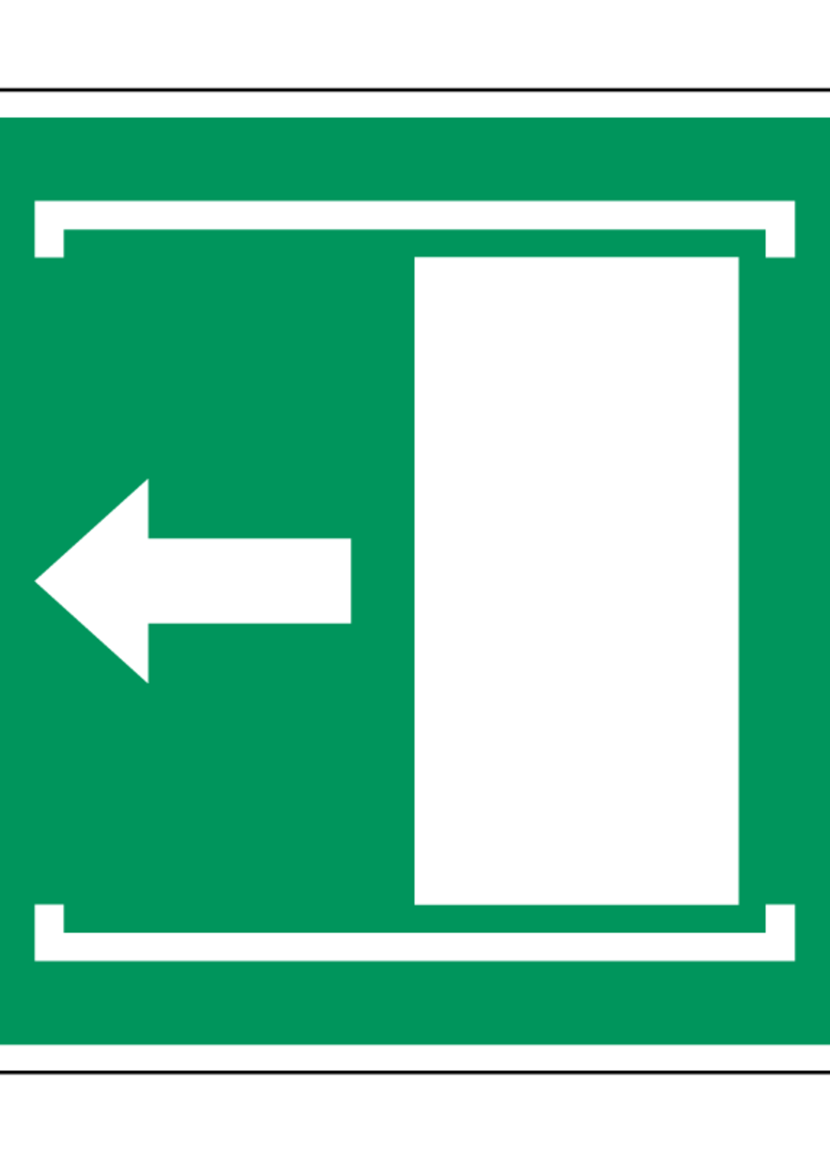 Huismerk Deur naar links schuiven om te openen pictogram