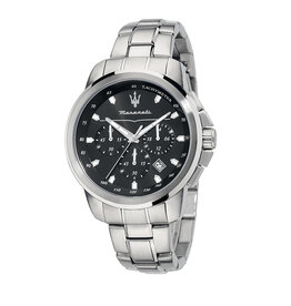 Maserati Maserati R8873621001 Successo chronograaf (zilver/zwart) 44 mm heren horloge
