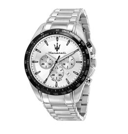 Maserati Maserati R8873612049 Traguardo chronograaf watch (zilver/zilver) 45mm  heren horloge