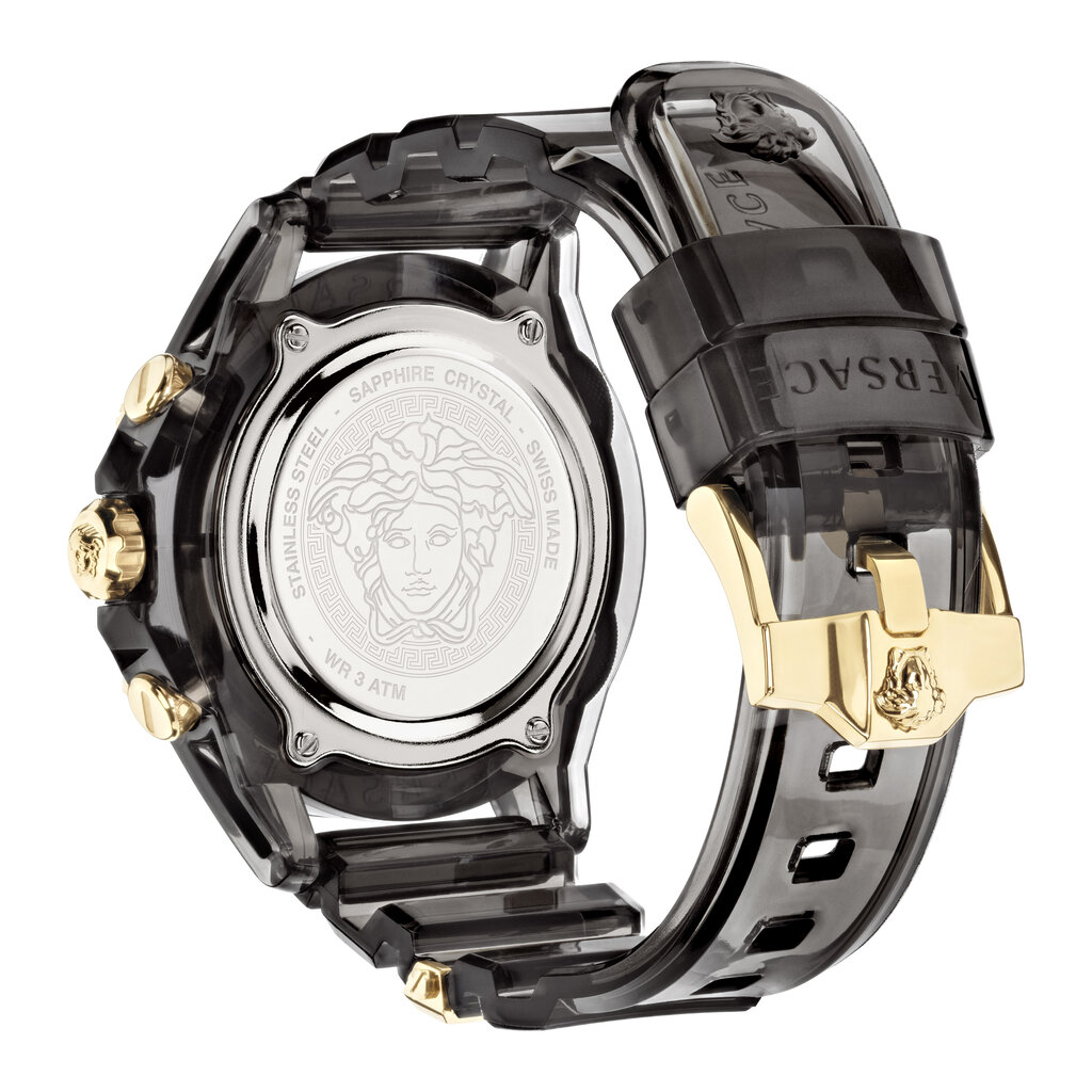 Versace Versace VEZ700421 Icon Active Chronograaf (zwart/goud) 44 mm horloge