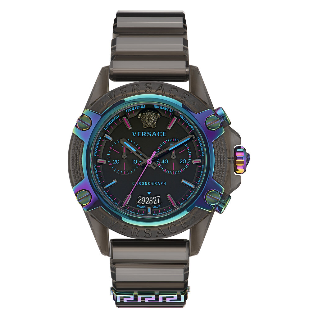 Versace Versace VEZ701022 Icon Active Chronograaf watch (zwart regenboog ) 44 mm horloge