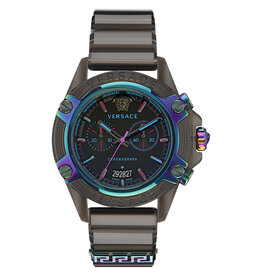 Versace Versace VEZ701022 Icon Active Chronograaf watch (zwart regenboog ) 44 mm horloge