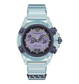 Versace Versace VEZ701523 Icon Active Chronograaf (blauw/paars) 44 mm horloge