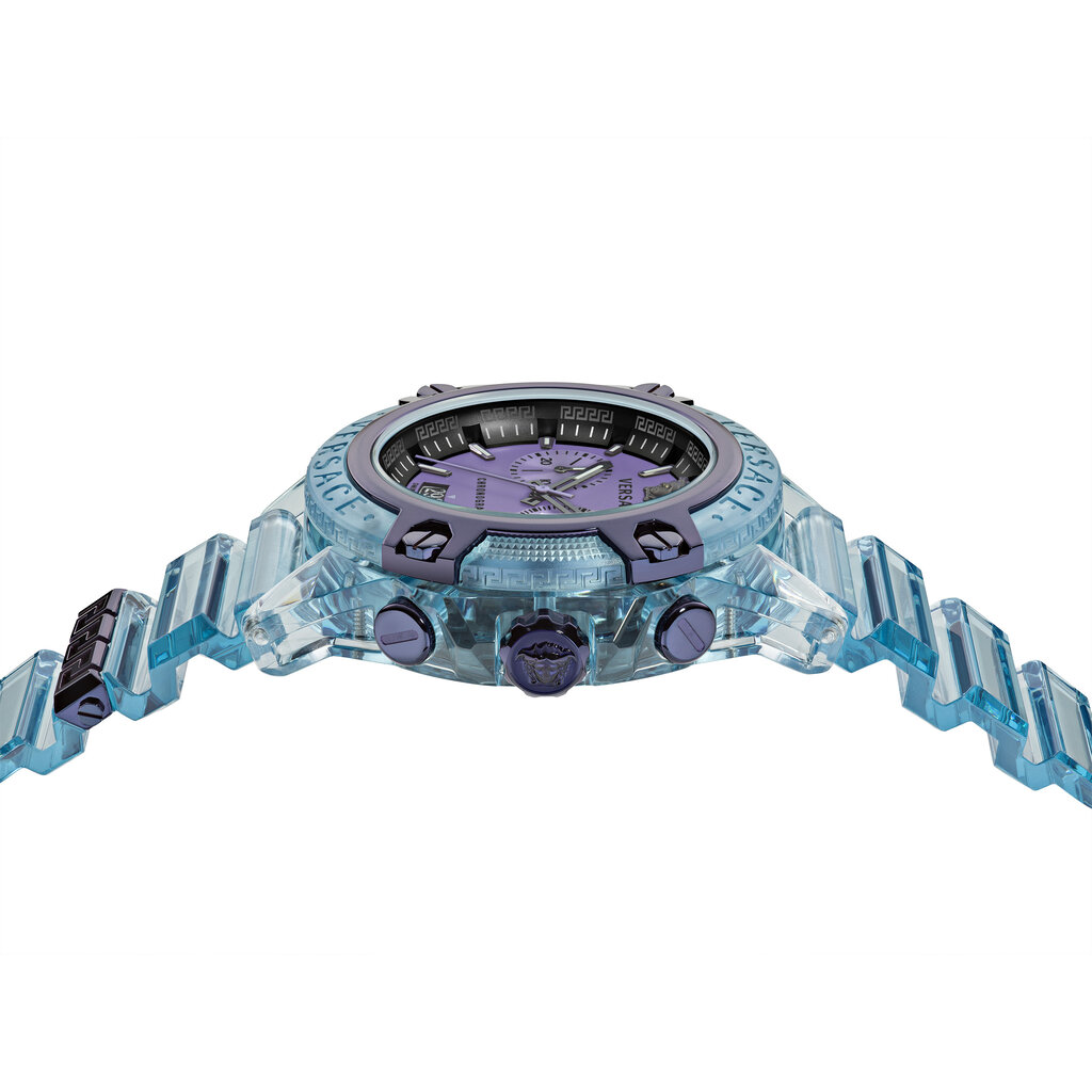 Versace Versace VEZ701523 Icon Active Chronograaf (blauw/paars) 44 mm horloge