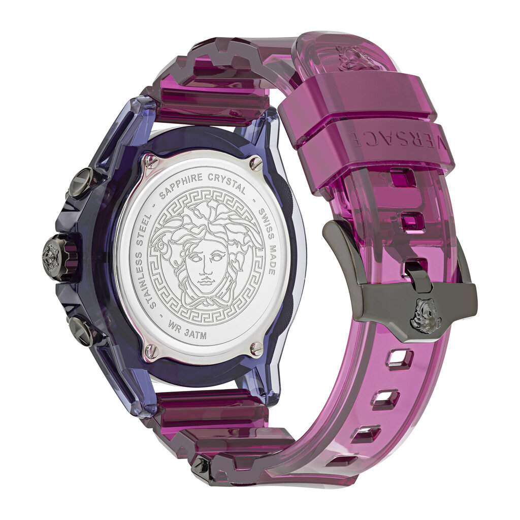 Versace Versace VEZ701423 Icon Active Chronograaf (paars/fuchsia) 44 mm horloge