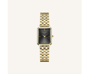 Rosefield OBGSG-O61 Octagon XS Black Sunray Steel Gold dames