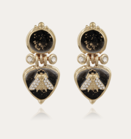 Gas Bijoux Jewelry Gas Bijoux oorbellen 512890 Earrings Colorado black & gold - L 5 cm - W 2,5 cm