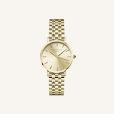 Rosefield Rosefield SCGSG-S05 Small Edit Champagne Steel Gold dames horloge