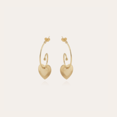 Gas Bijoux GAS Bijoux Oorbellen 308156 celine/mini/o Love goud - L 4 CM hart 1,8 CM