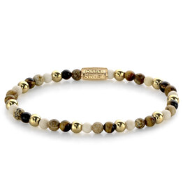 Rebel & Rose Rebel & Rose armband RR-40057-G-S Bracelt autum love kralen - 16.5 CM - 4 MM