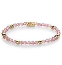 Rebel & Rose Rebel & Rose armband RR-40062-G-L Cherry Rose kralen 4MM