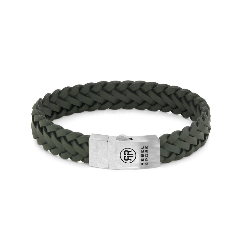 Rebel & Rose Rebel & Rose Armband RR-L0149-S-M Braided Raw Matt Ranger