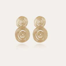 Gas Bijoux Gas Bijoux Oorbellen 189831 Wave earrings Small Size gold - L 4,2 cm - W 2,3 cm