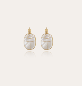 Gas Bijoux Jewelry Gas Bijoux oorbellen 268396 Scaramouche MOP earrings gold - L 2,6 - W 1,2 cm