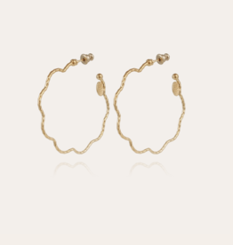 Gas Bijoux Jewelry Gas Bijoux oorbellen 500316 florette hoop earrings small D 4.3 cm