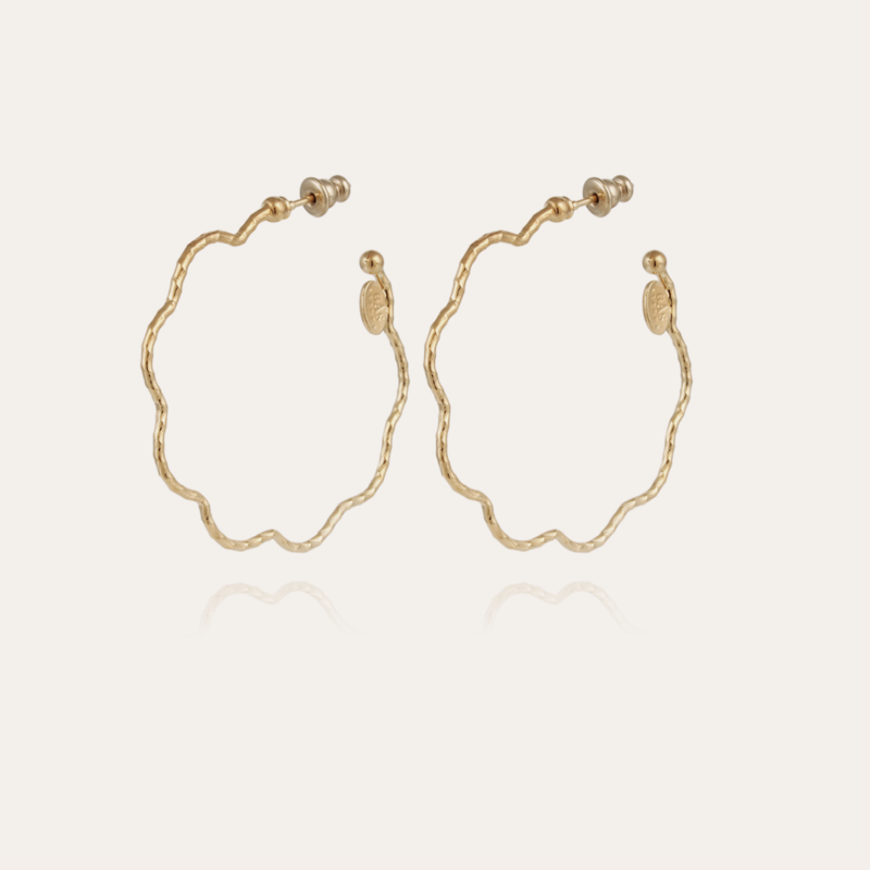 Gas Bijoux Jewelry Gas Bijoux oorbellen 500316 florette hoop earrings small D 4.3 cm