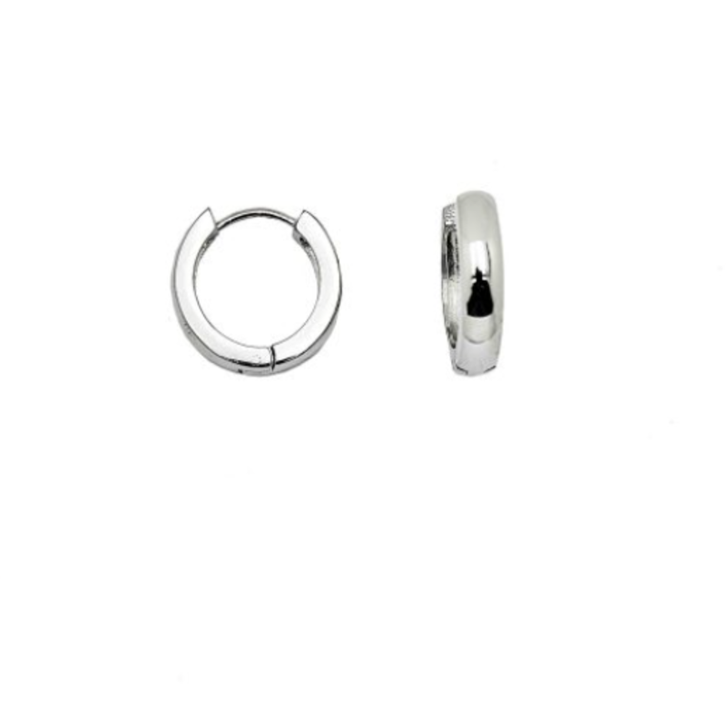 Bauer Basics Bauer Basics oorbellen Medium Zilver creolen earrings 1,8 CM/4MM