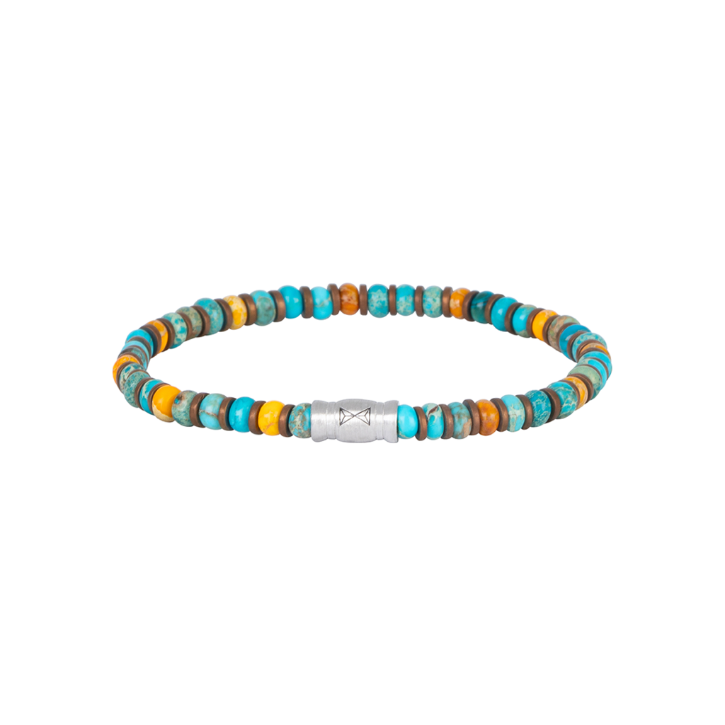 Aze jewels Aze jewels armband AZ-BS410-A-175 Bracelet Turqoise mountain Supreme - 4mm (17,5cm)