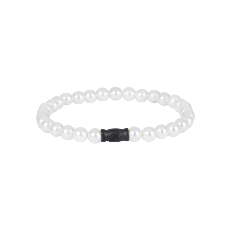 Aze jewels Aze jewels armband AZ-BS610-A-190 Bracelet Pearl Mountain - 6mm (19,0cm)