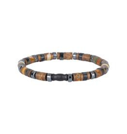 Aze jewels Aze jewels armband AZ-BS622-A-190 Bracelet Ranger Peak Disc - 6mm (19,0cm)