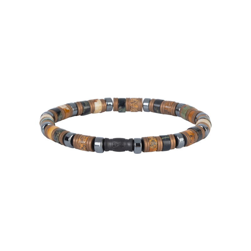 Aze jewels Aze jewels armband AZ-BS622-A-190 Bracelet Ranger Peak Disc - 6mm (19,0cm)