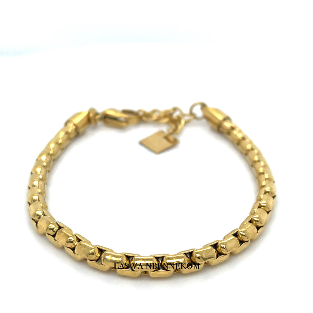 Zag Bijoux Zag Bijoux armband SBS13900-01uni messaline bracelet gold 15 + 3 CM