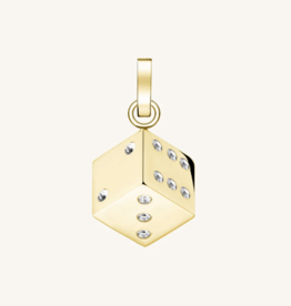 Rosefield Rosefield hanger PE-Gold-Dice Pendant gold lucky symbol dice Bedel