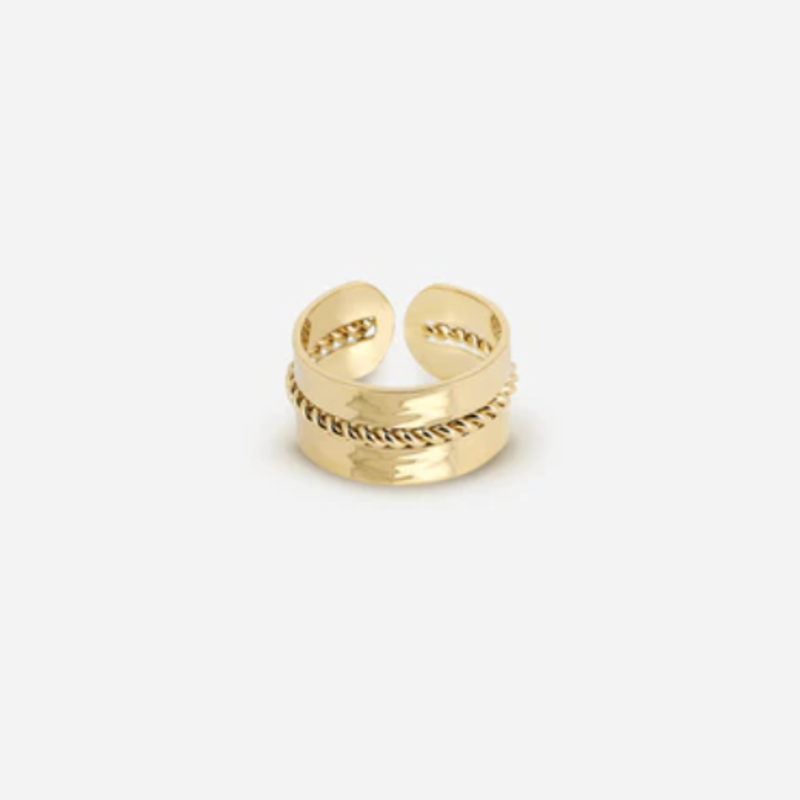 Zag Bijoux Zag Bijoux ring SRL15071-01uni goud one size verstelbaar