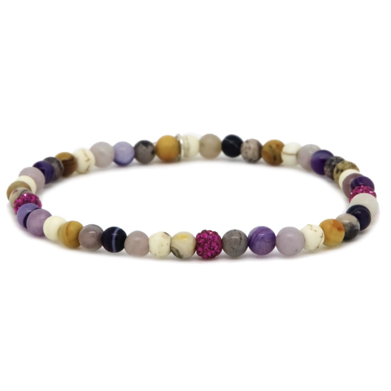 Karma Jewelry Karma armband 8457EL crystal beads xxs bracelet 4 MM