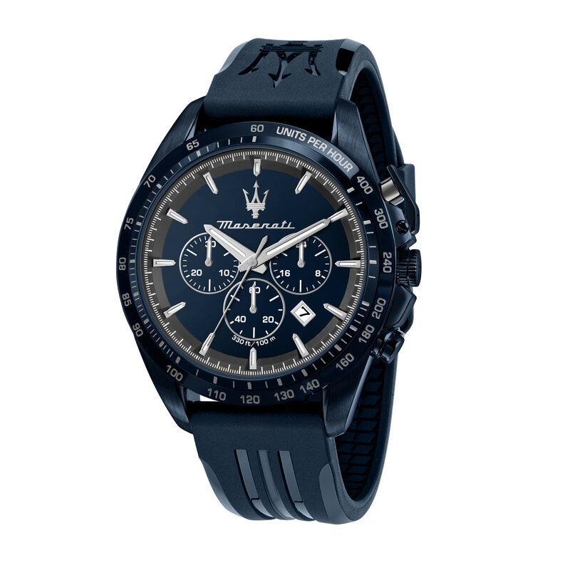 Maserati Maserati R8871612042 Traguardo chronograaf (blauw/blauw) 45mm heren horloge watch