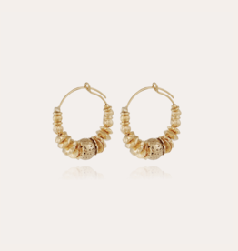 Gas Bijoux Gas Bijoux oorbellen 475136 Aloha hoop earrings mini gold gold - D 3,2 cm W 0,5 cm