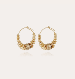 Gas Bijoux Jewelry Gas Bijoux oorbellen 475136 Aloha hoop earrings mini gold gold - D 3,2 cm W 0,5 cm