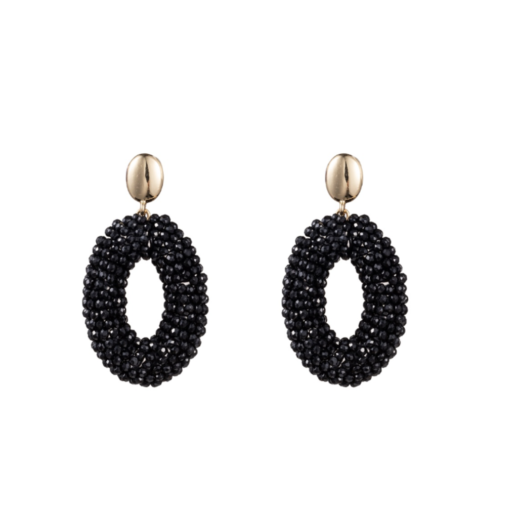 Day & Eve by Go Dutch Day & Eve by Go Dutch oorbellen  E3509-1 black gold earrings