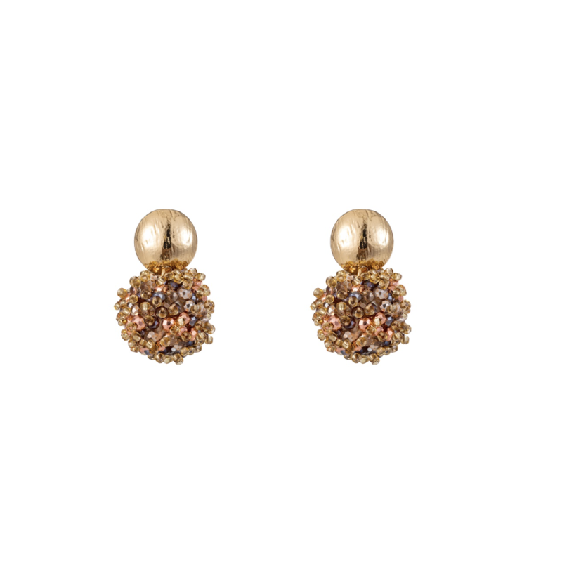 Day & Eve by Go Dutch D&E by Go Dutch oorbellen E3501-7 Beads Ball - 14K gold mix