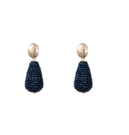 Day & Eve by Go Dutch D&E by Go Dutch oorbellen E3511-2 Full-on Beads Drop Down - blue