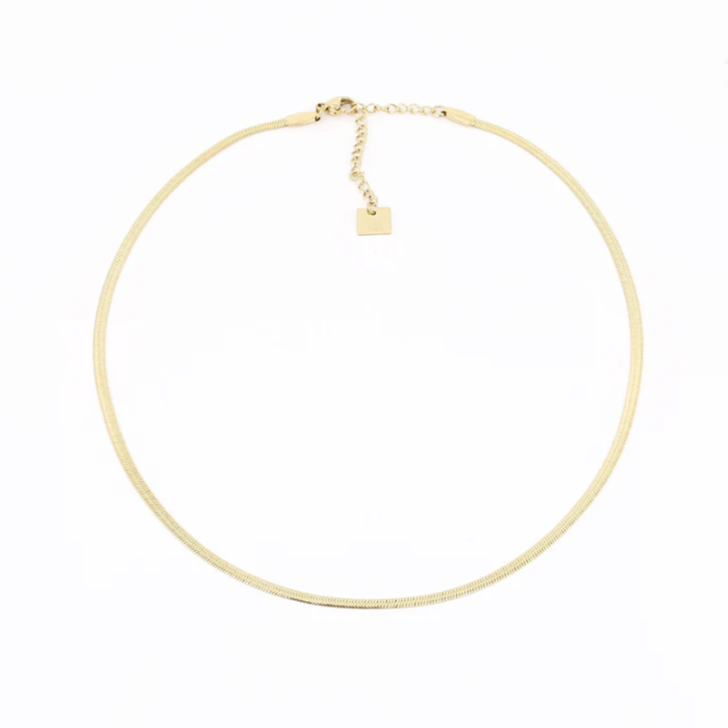 Zag Bijoux Zag Bijoux ketting SNS7232-01UNI Collier Pur Necklace gold 38 + 5 CM