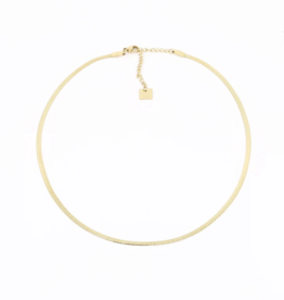 Zag Bijoux Zag Bijoux ketting SNS7232-01UNI Collier Pur Necklace gold 38 + 5 CM