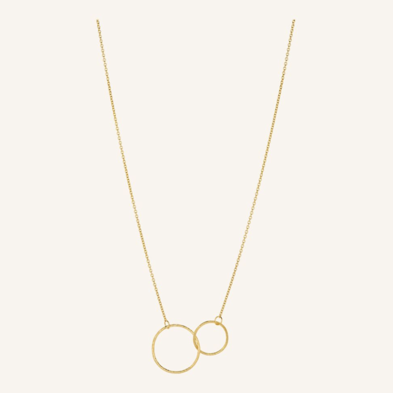 Pernille Corydon Jewellery Pernille Corydon ketting n-224-gp Double plain necklace 45 cm