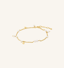 Pernille Corydon Jewellery Pernille Corydon armband b-434-gp ocean Pearl bracelet adj 16 x 19 cm