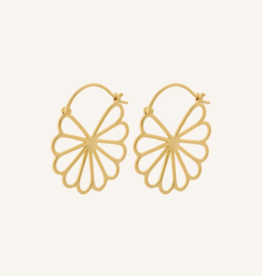 Pernille Corydon Jewellery Pernille Corydon oorbellen e-328-gp Large Bellis earrings 30 mm