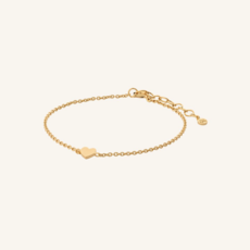 Pernille Corydon Jewellery Pernille Corydon armband b-185-gp Heart bracelet gold adj, 15018 cm pendant 7 mm