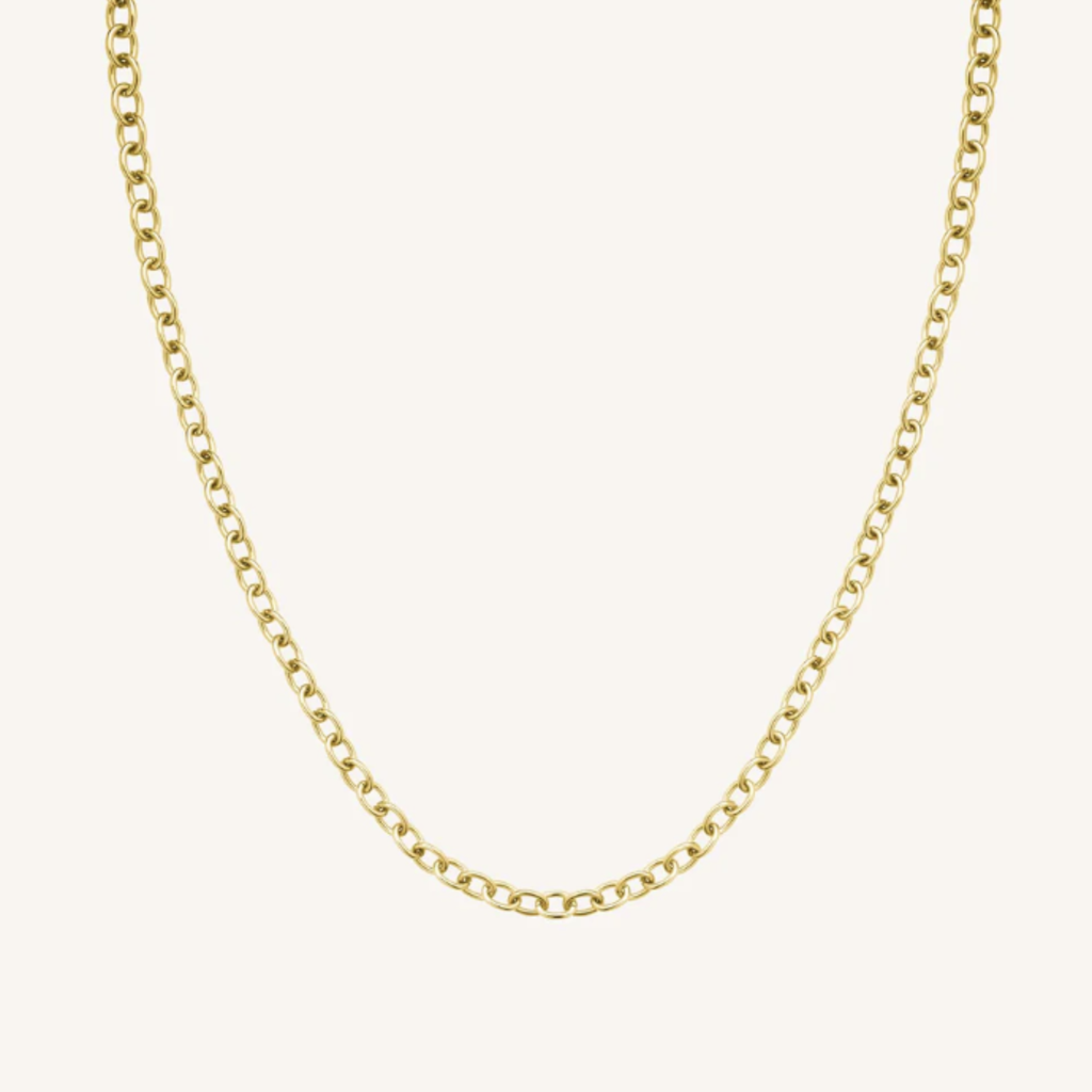 Rosefield Rosefield ketting JNOCG-J626 Oval chainlink necklace gold