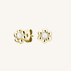 Rosefield Rosefield oorbellen JEDFG-J670 Daisy flower studs gold