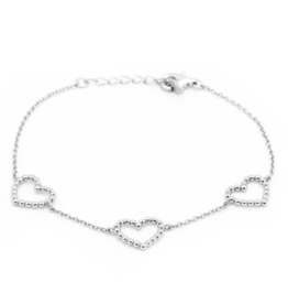 Karma Jewelry Karma Jewelry Armband 94151S Bracelet open heart 925 silver