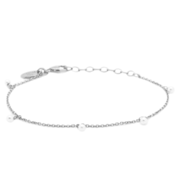 Karma Jewelry Karma armband 94132S Hanging pearls silver 925 bracelet