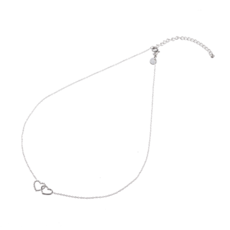 Day & Eve by Go Dutch Day & Eve ketting N3298-1 double heart silver