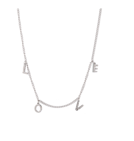 Day & Eve by Go Dutch Day & eve ketting N2258-2 LOVE silver